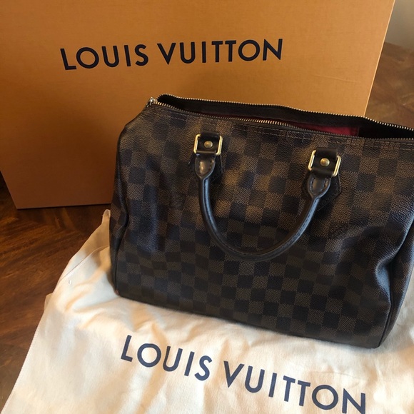 Louis Vuitton Handbags - Speedy Louis Vuitton size 30 Ebene Damier
